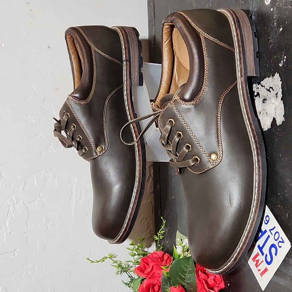 MOUNTAIN CREEK Lace Tie Steven Shoe Brown 12M - Picture 7 of 14